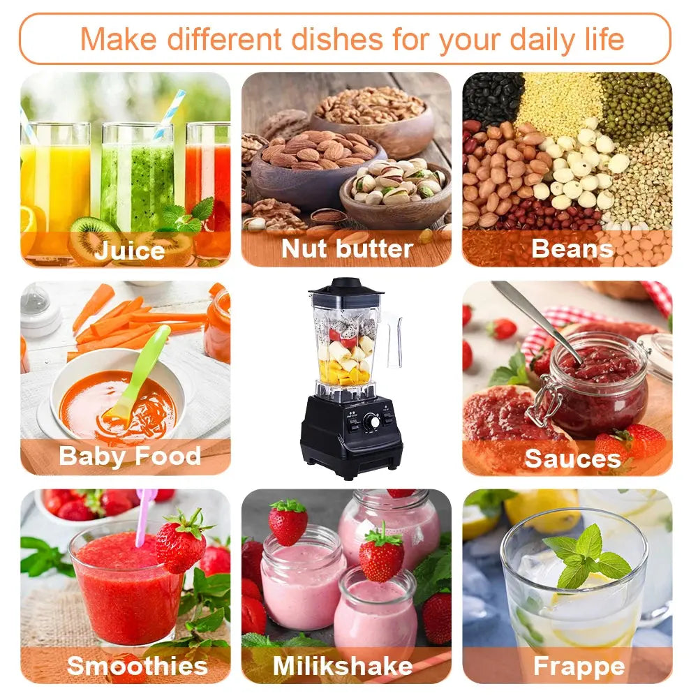 BioloMix 1800W High Power Smoothie Blender BPA-Free Dual Jar Mixer Lamp Post