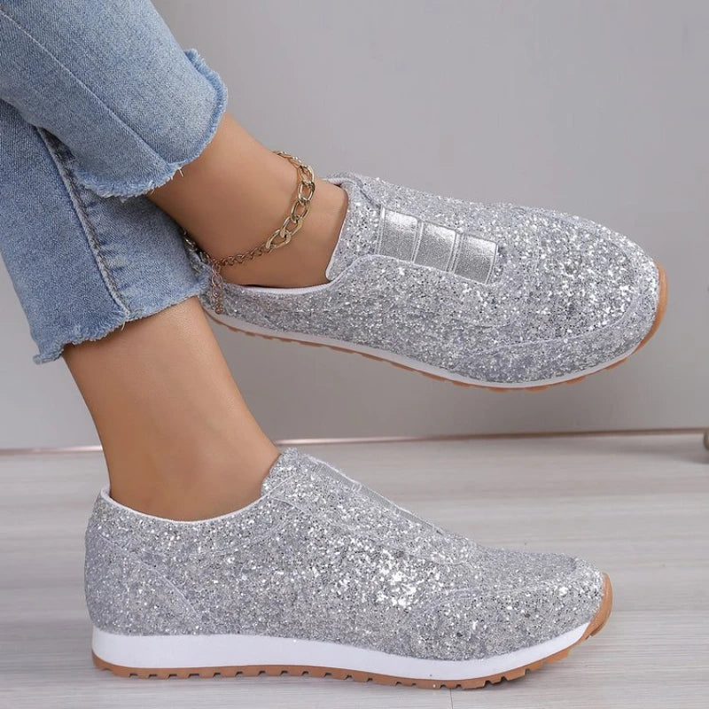 Spring and Autumn Sports Shoes Fashion Casual Golden Comfortable, Lightweight Women's Shoes 2025 Women's