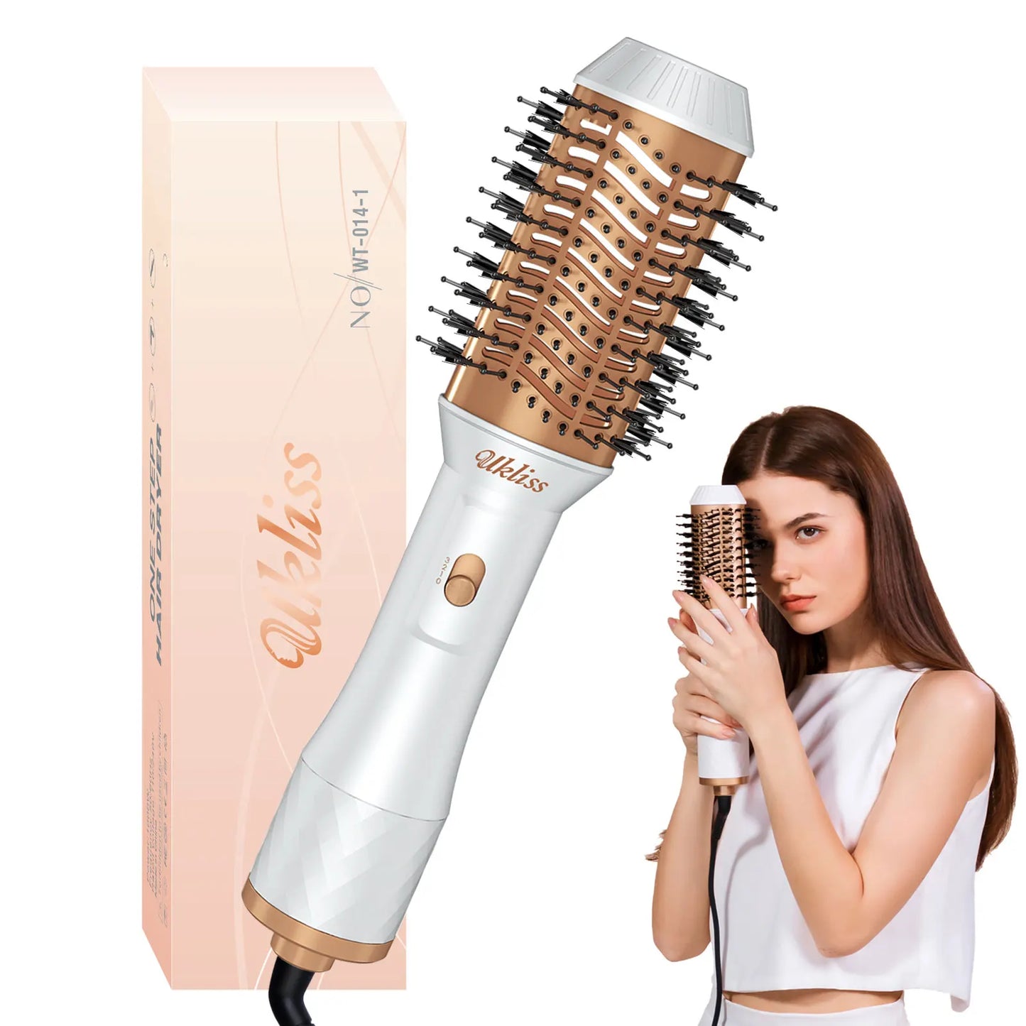 Hair Dryer One Step Hot Air Brush Hair Dryer Straightening Brush Dryer Women Hair Blower Dryer Brush