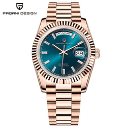 Gold Green V2 Men’s Luxury Automatic Mechanical Watch – 2024 Sapphire Glass Timepiece