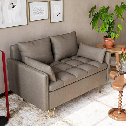 Leather Sofa Set: Living Room Sofa Set