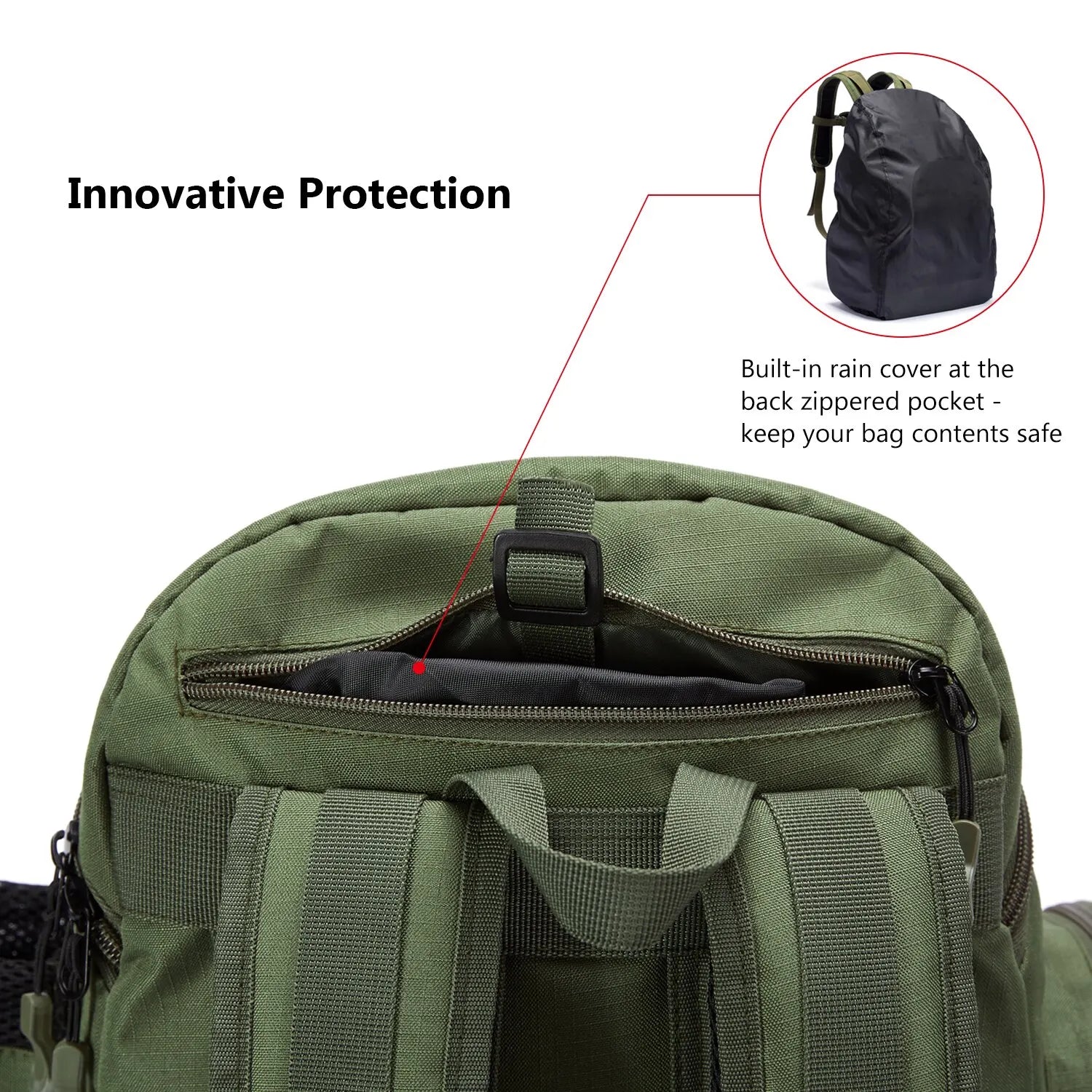 Lightweight Lamp Post fishing tackle backpack with multiple compartments and tactical design for anglers.