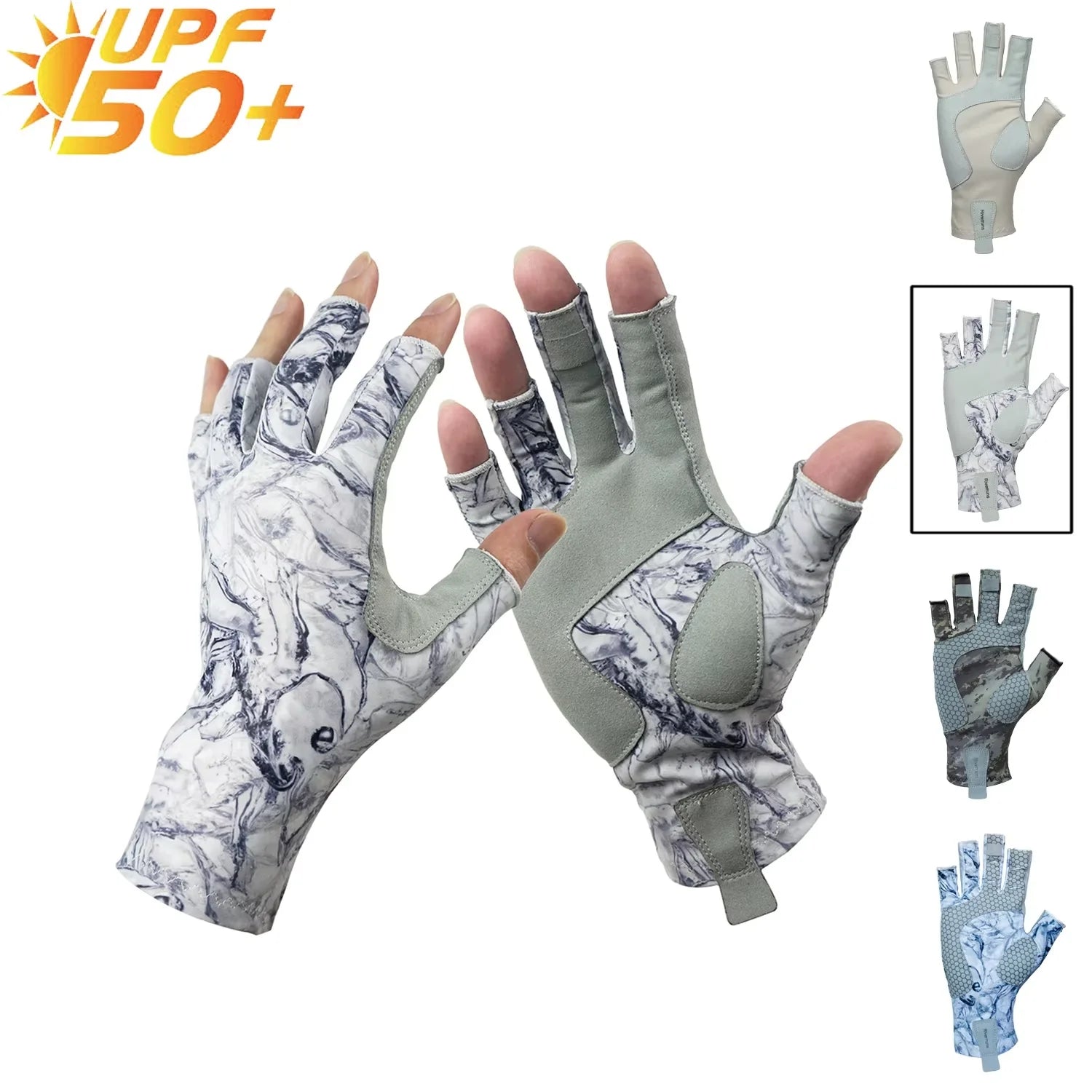 Riverruns Fingerless Fishing Gloves Are Designed for Men and Women Fishing, Boating, Kayaking, Hiking, Running