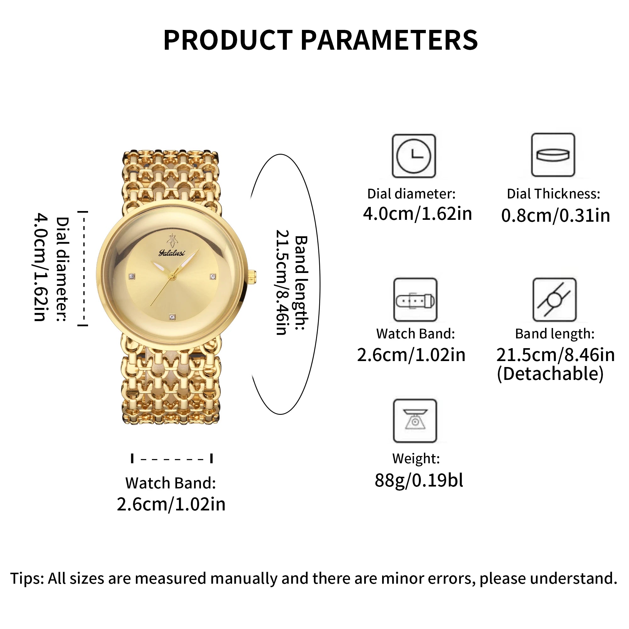 Gold Black Dual Color Bracelet Watch Women's Quartz Watch Gold Luxury Watch Women Gold-Plating Watch