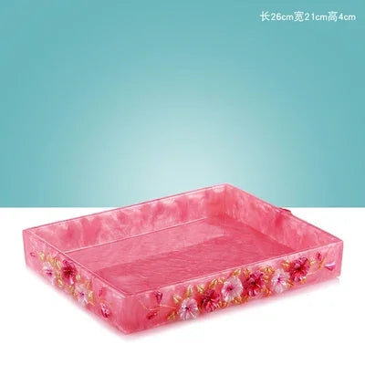 Modern Bath Accessories Set- Bathroom Decoration Accessories- Flower Toothbrush Holder Soap Dispenser Tray Bathroom Supplies Set