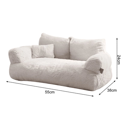 2 Set Bed for Dog Cat Pet: Sofa Bed Cushion for Pet