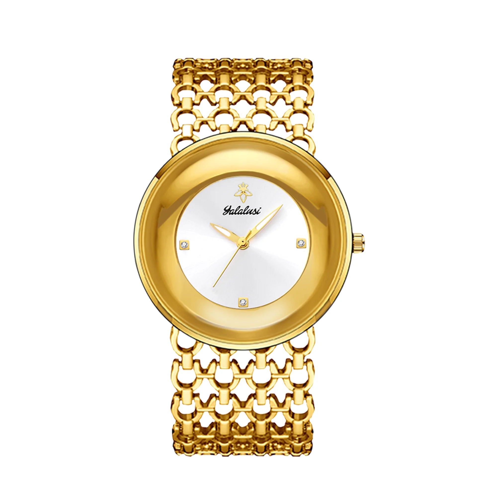 Gold Black Dual Color Bracelet Watch Women's Quartz Watch Gold Luxury Watch Women Gold-Plating Watch