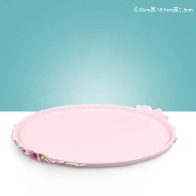 Modern Bath Accessories Set- Bathroom Decoration Accessories- Flower Toothbrush Holder Soap Dispenser Tray Bathroom Supplies Set