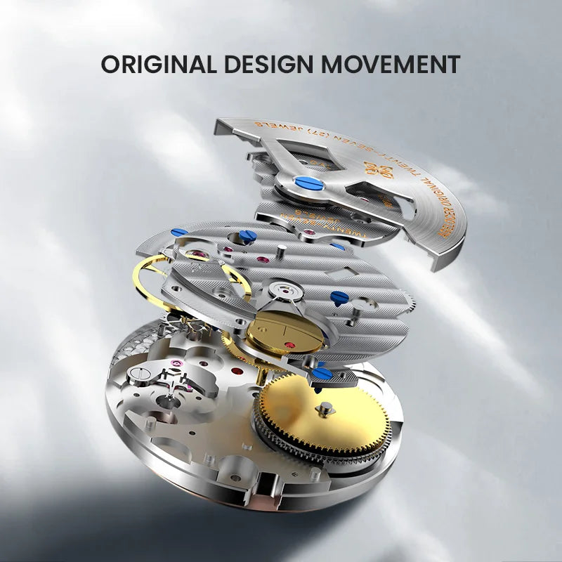 Original Codex Men’s Square Automatic Mechanical Watch – Business Formal Timepiece & Birthday Gift