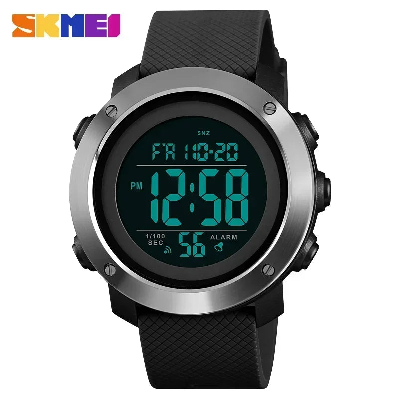Men's Fashion Digital Watch – Waterproof Sports Watch with Alarm
