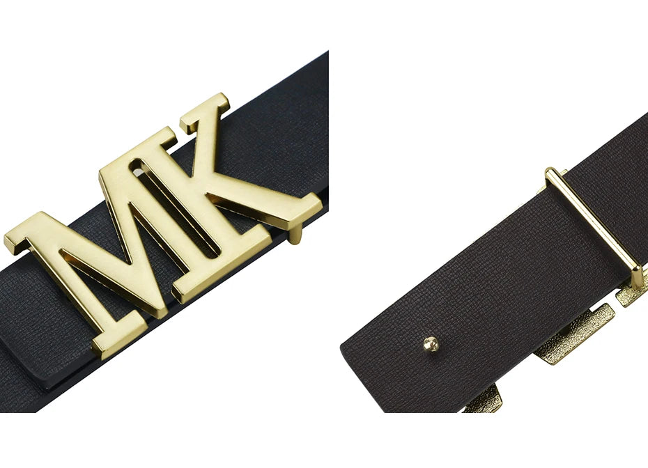 Men's Reversible PU Leather Dress Belt Rotated Black Buckle Belt Valentine's Day