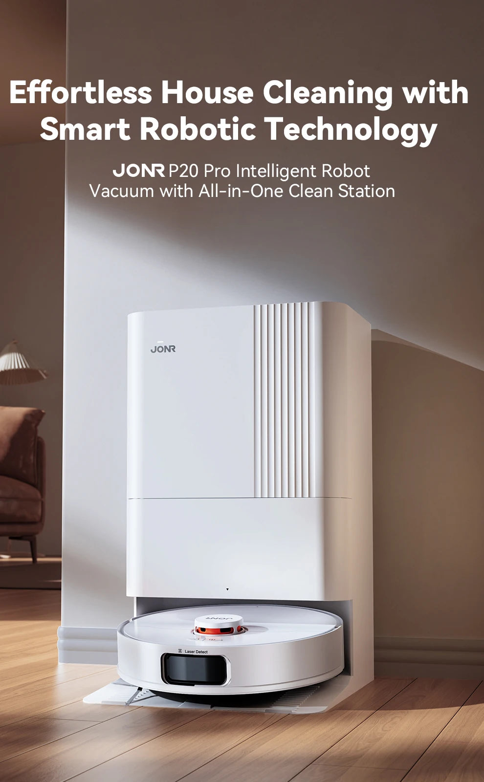 Cordless Robot Vacuum- Robot Vacuum P20 PRO International Edition Mopping Vacuuming Dipes Automatic Cleaning Dust Collecting Drainage Water