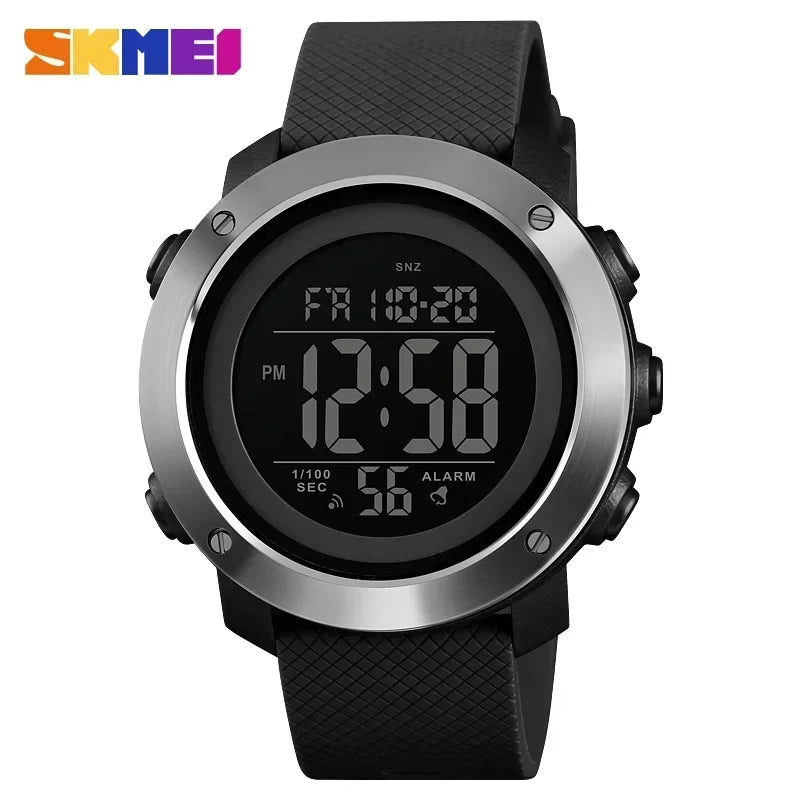Men's Fashion Digital Watch – Waterproof Sports Watch with Alarm