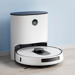 Roidmi EVE MAX Robot Vacuum and Mop Cleaner with Cleaning Base Vibration mopping keeps the floor clean