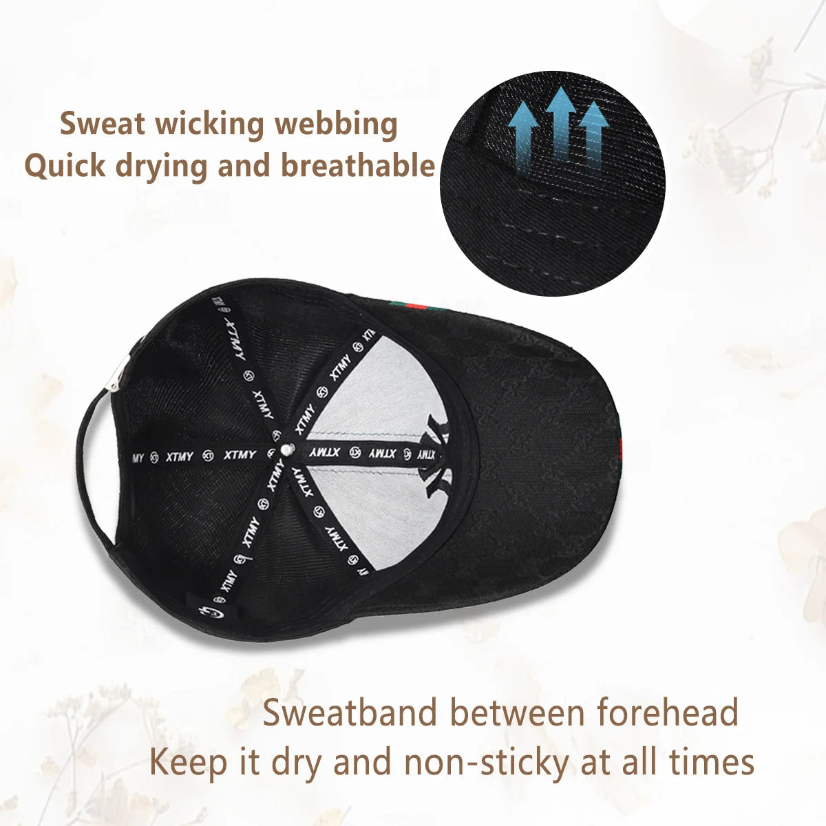 Unisex Letter Embroidery Hip-Hop Hats Outdoor Adjustable Casual Baseball Caps Sunscreen Hat