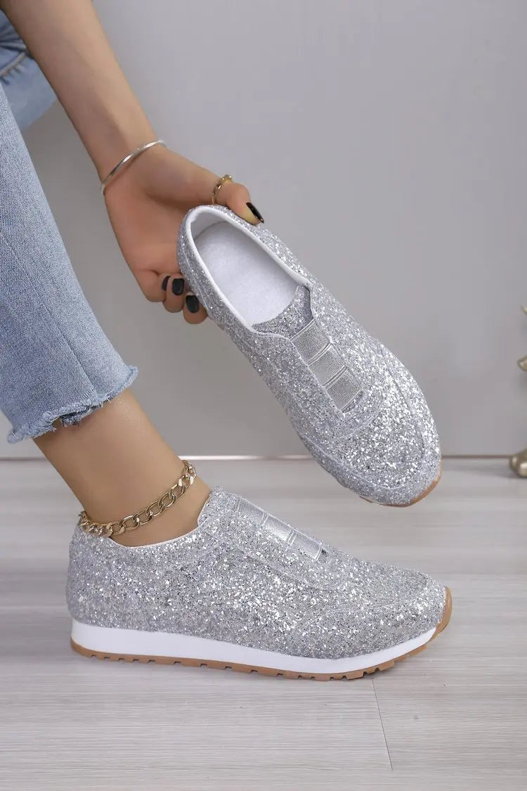 Spring and Autumn Sports Shoes Fashion Casual Golden Comfortable, Lightweight Women's Shoes 2025 Women's