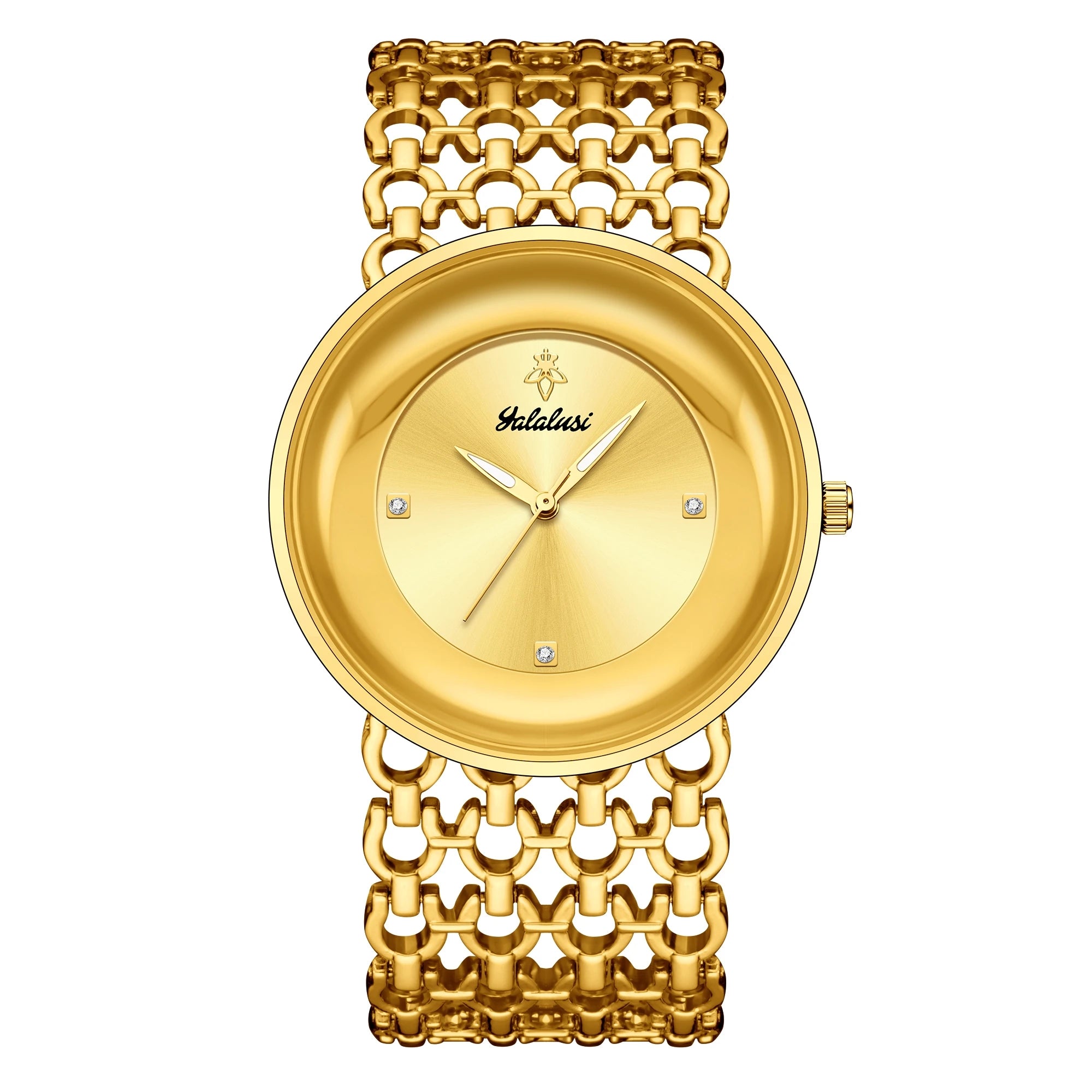 Gold Black Dual Color Bracelet Watch Women's Quartz Watch Gold Luxury Watch Women Gold-Plating Watch