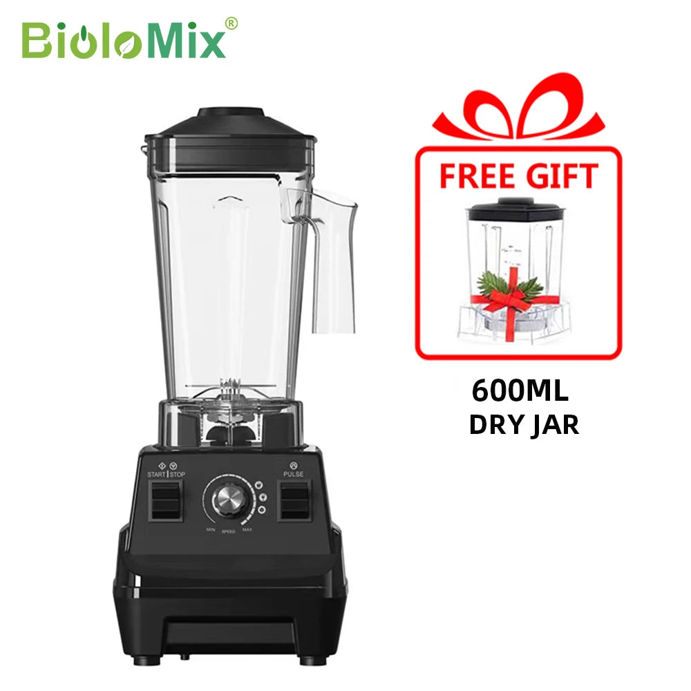 BioloMix 1800W High Power Smoothie Blender BPA-Free Dual Jar Mixer Lamp Post