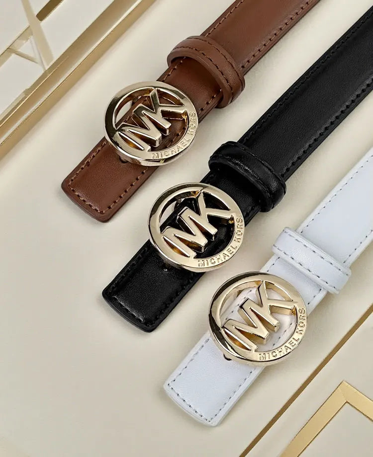 Elegant Women’s Letter Buckle Belt – Premium Texture & Modern Style