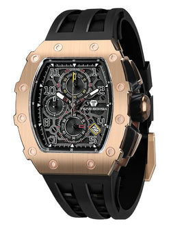 Men’s Luxury Tonneau Waterproof Stainless Steel Rectangular Watch – Fashion Timepiece