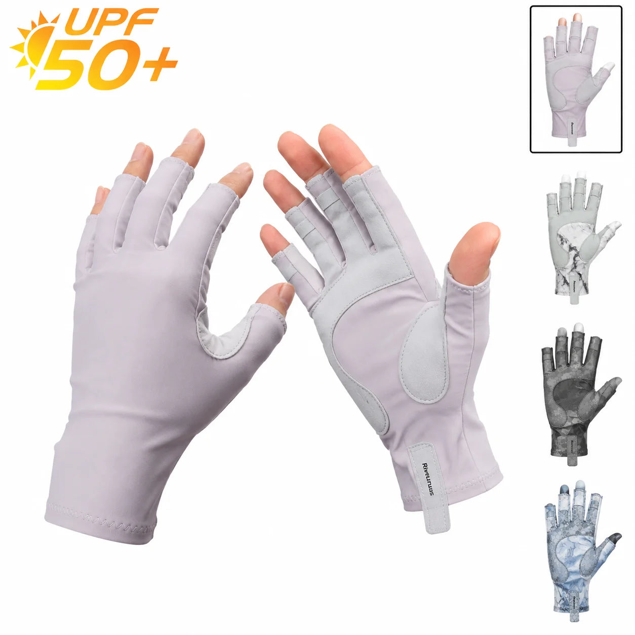 Riverruns Fingerless Fishing Gloves Are Designed for Men and Women Fishing, Boating, Kayaking, Hiking, Running