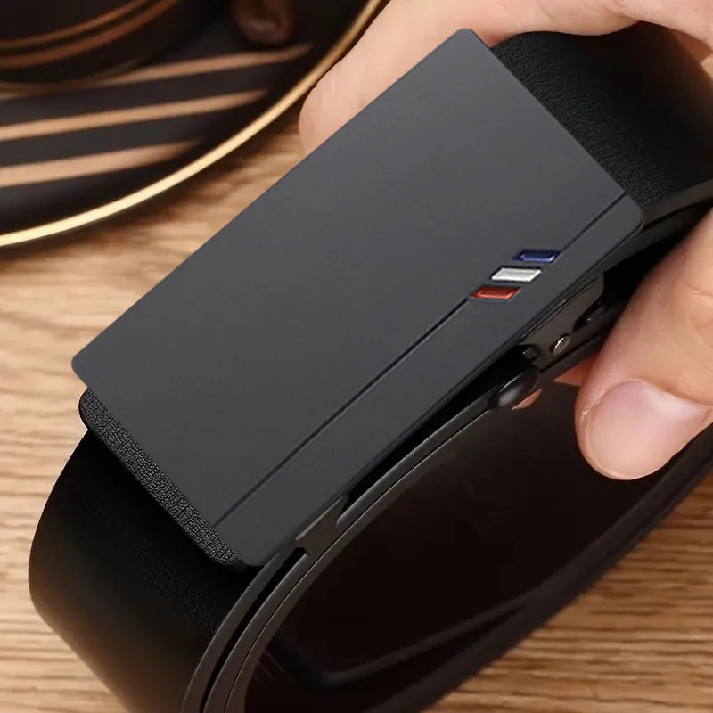 Stylish Men's PU Leather Belt - Fashion Belts for Daily Life Men Luxury Brand Belt