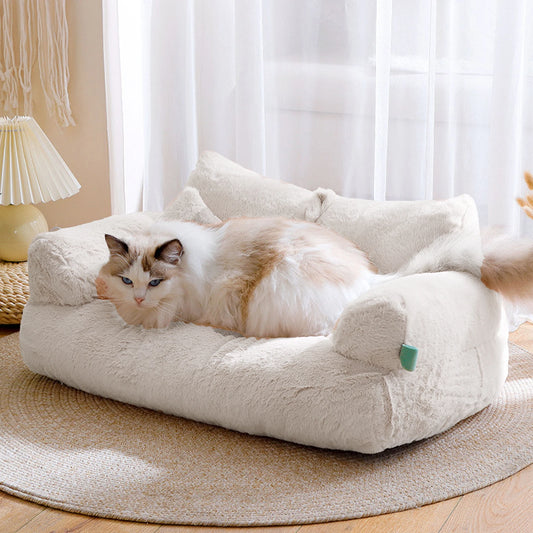 2 Set Bed for Dog Cat Pet: Sofa Bed Cushion for Pet