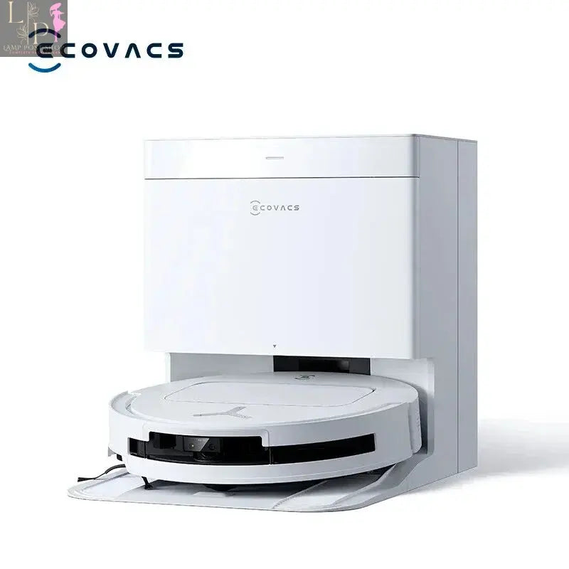 ECOVACS T50 PRO Sweeping Robot with Mopping, Suction, & Self-Cleaning Lamp Post