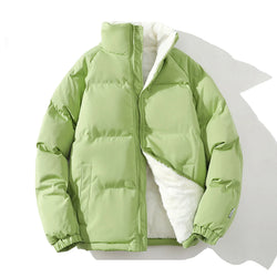 Men's Padded, Jacket Warm Fleece Jacket, Men Winter Coat, Male Windbreaker Jackets