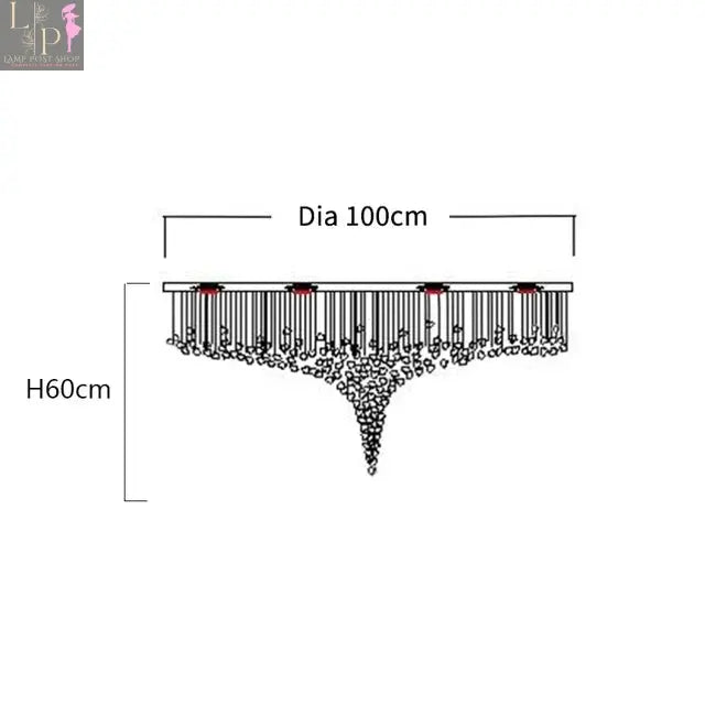 Crystal LED Chandelier Large Staircase Luxury Ceiling Pendant Light Lamp Post