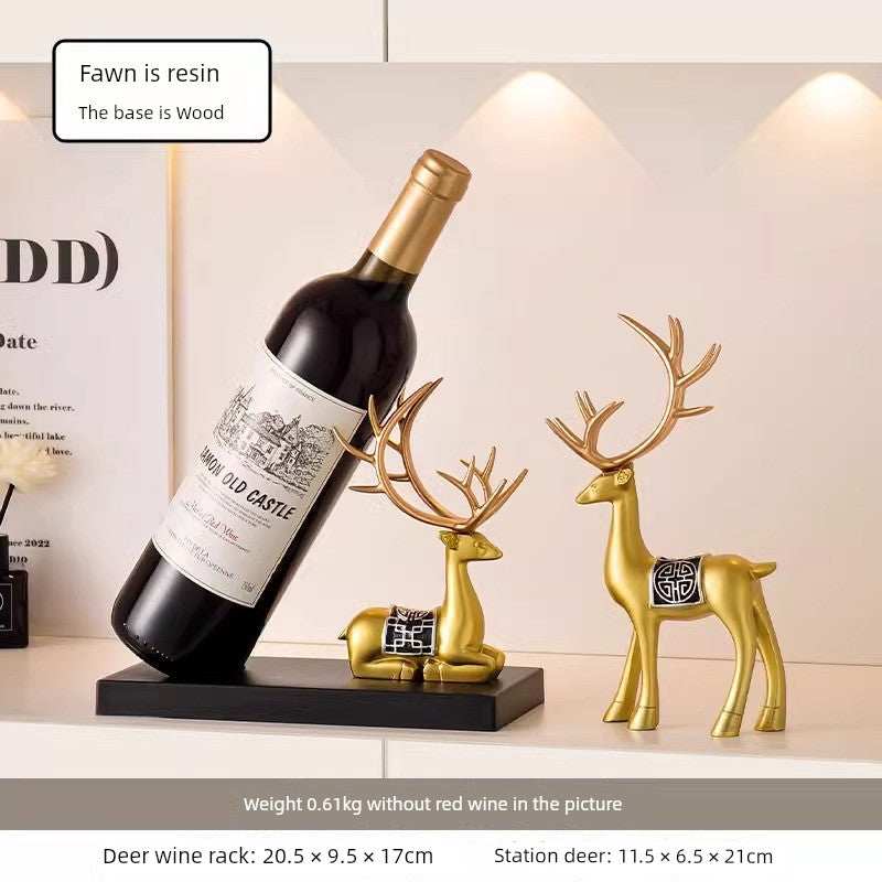 Black Swan Wine Rack Decoration Classy Dining Table Side Wine Cabinet Decoration Red Wine Bottle Shelf Decoration