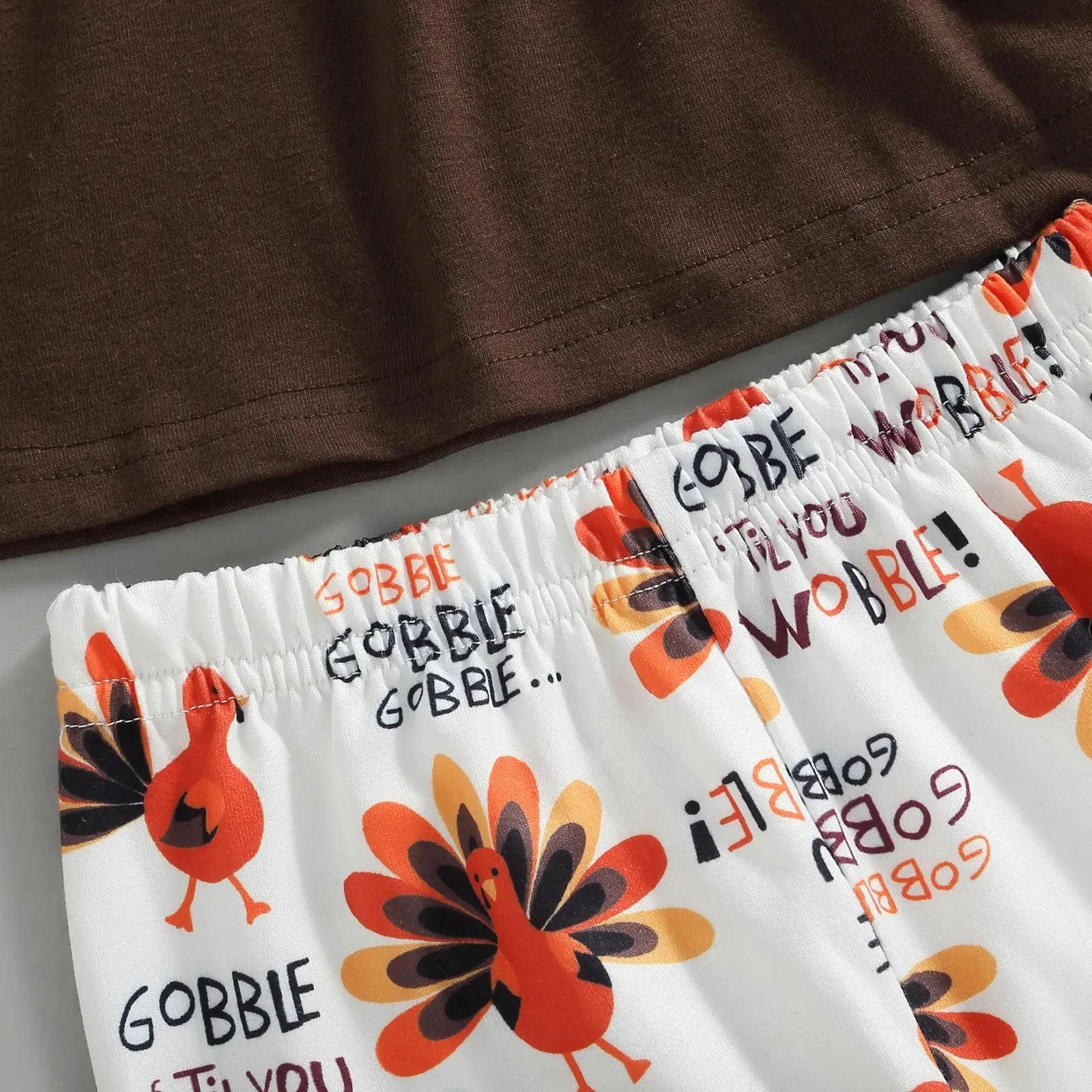 Toddler Kids Girls Thanksgiving Outfits Long Sleeve Dress Tops with Pants 0-6Years Lamp Post