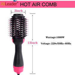 Cheap Hair Dryer Brush Hot Air Brush Styler And Volumizer One Step Hair Straightener Curling Iron Curler Comb Electric Brush