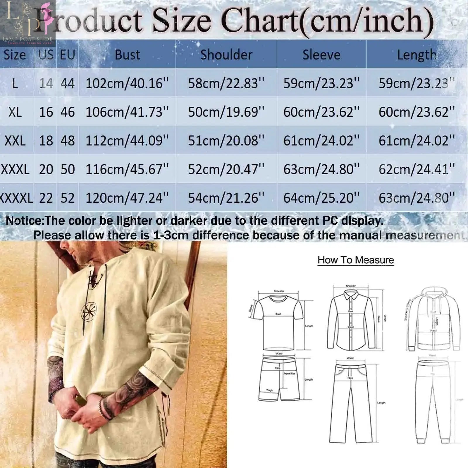 Men's Medieval Warrior Knight Costume - T-Shirt with Gown, Cross Tabard, Surcoat, Tunic, and Belted Clothes Lamp Post