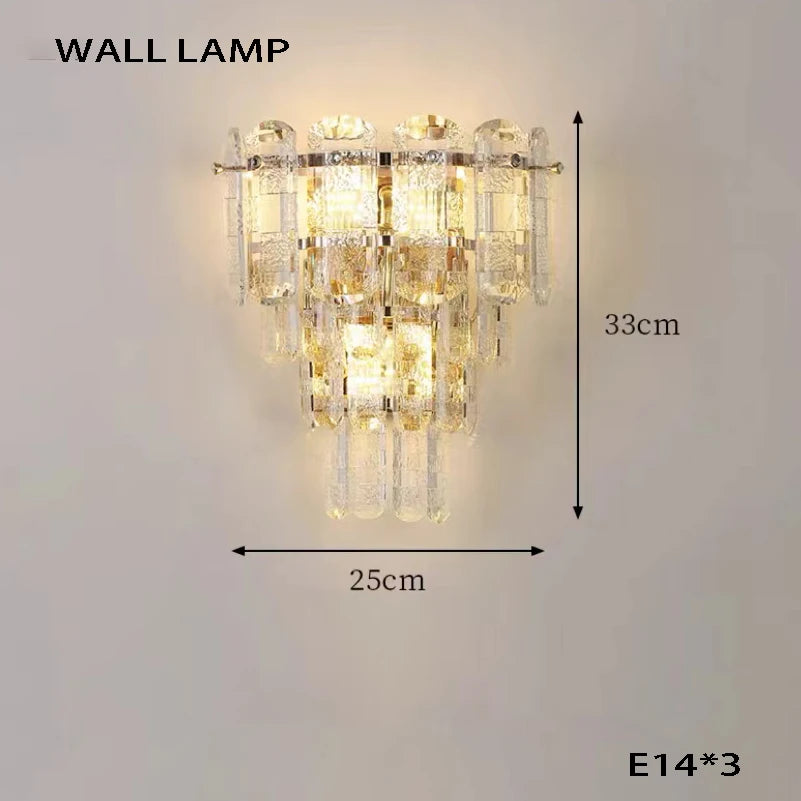 European Crystal LED Ceiling Chandelier for Living Room & Foyer Decor