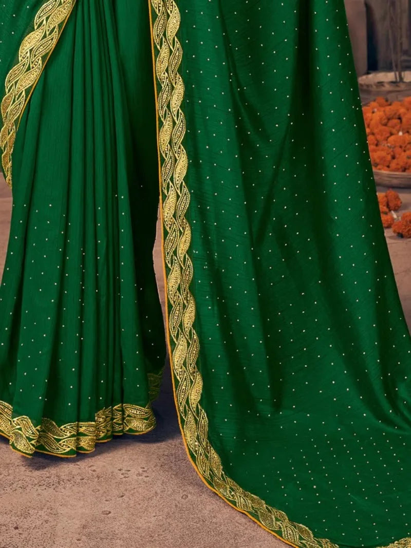 Elegant Lamp Post saree for women in India featuring intricate designs and vibrant colors, displayed on a bust form.