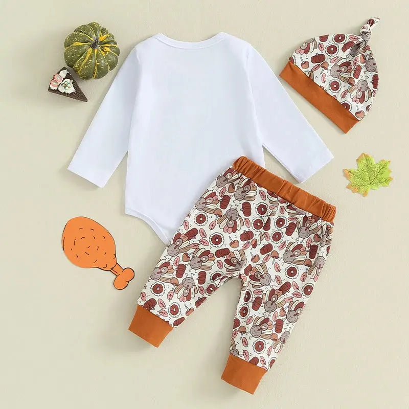 Lamp Post 0-12M baby boys Thanksgiving clothes set featuring a cute baby dress for infants, perfect for holiday celebrations.