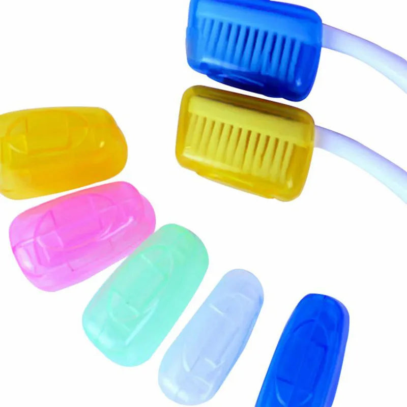 Lamp Post portable toothbrush cover holder case for bathroom, compact toothbrush protector box, ideal for travel and bathroom use.