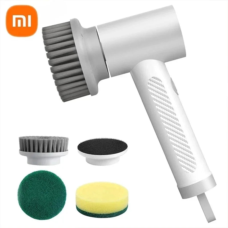 Lamp Post bathroom cleaning brush for kitchen dishes, bathtub, and tile surfaces, with a black handle and durable bristles.