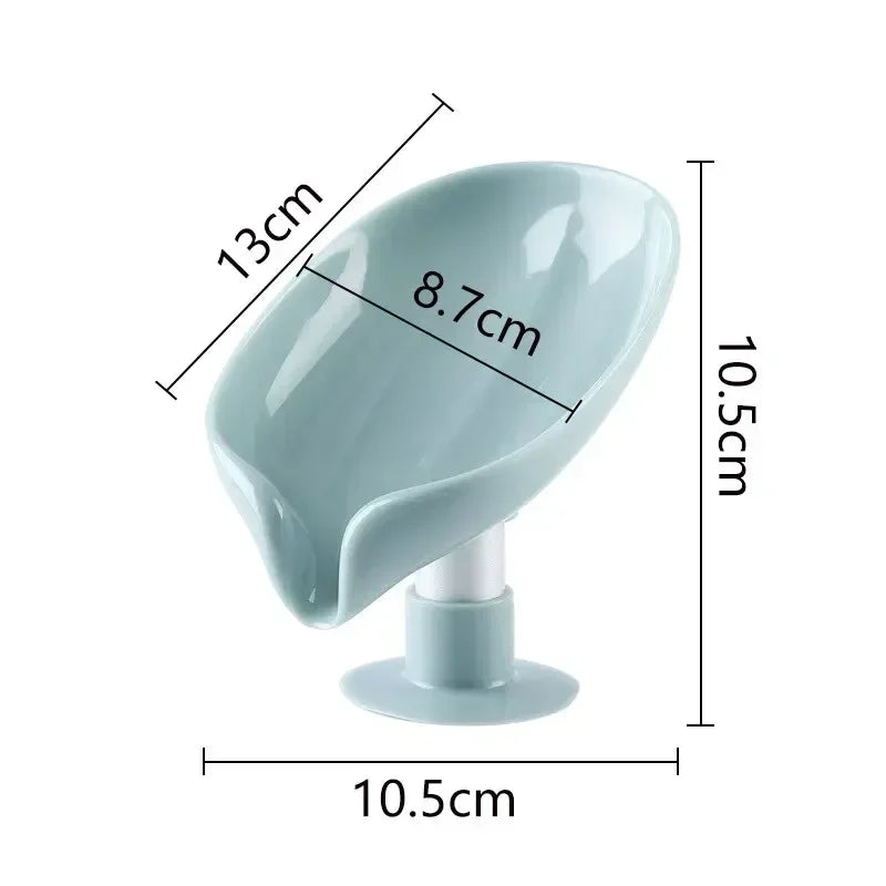 Gray Lamp Post 1-piece drain soap holder for kitchen and bathroom, ceramic or plastic bathroom tool with drainage feature.