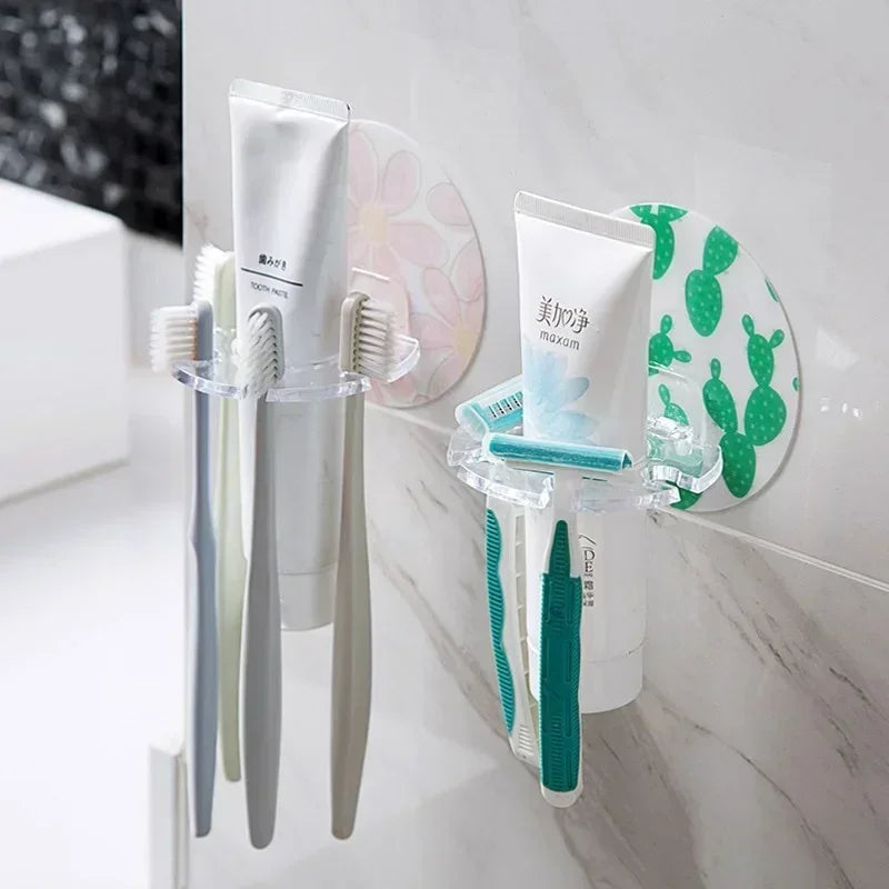 Lamp Post kids toothbrush holder, transparent bathroom storage rack for kids' toothbrushes, bathroom gadgets and tools.