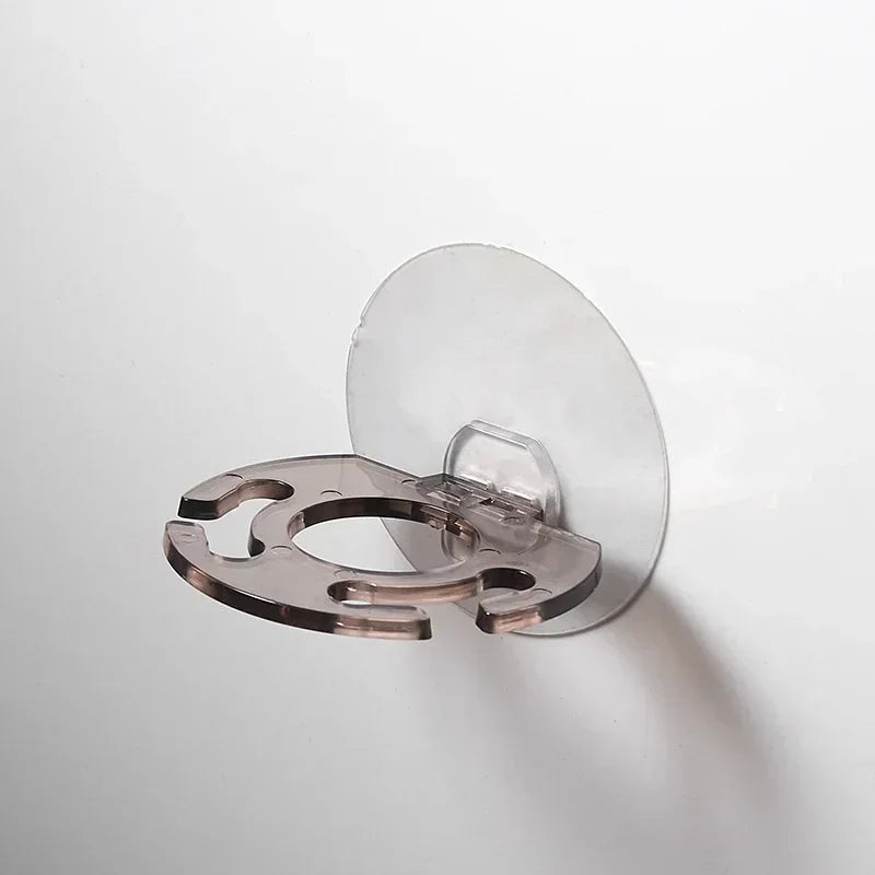 Lamp Post kids toothbrush holder, transparent bathroom storage rack for children's toothbrushes and bathroom gadgets.