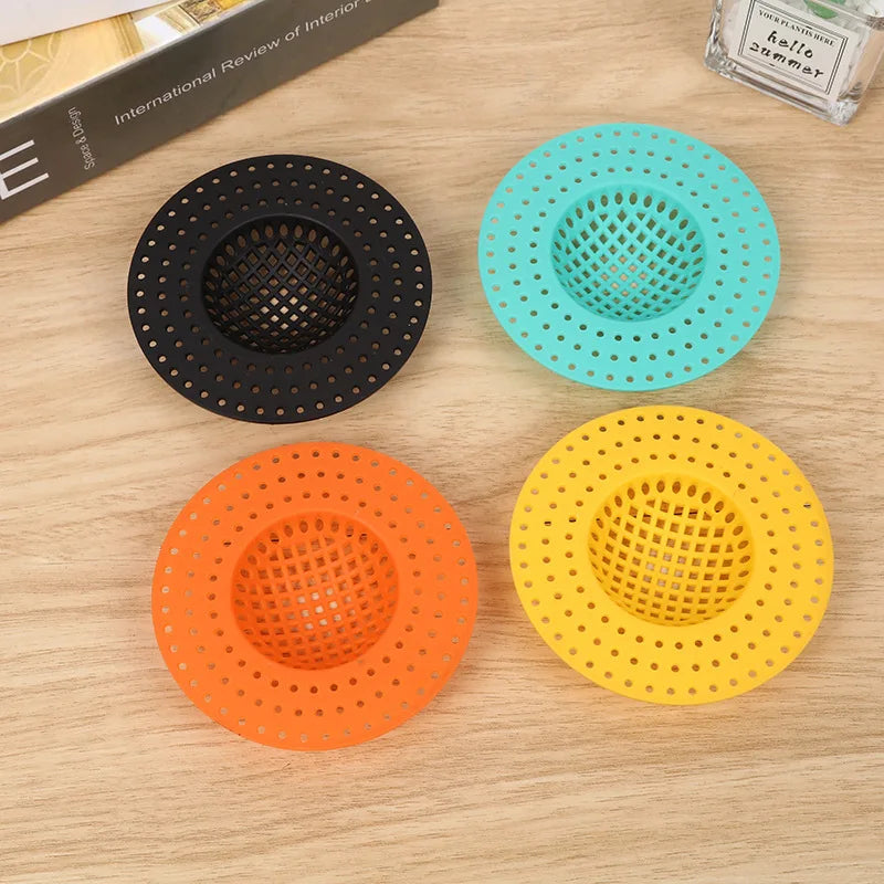 Lamp Post bathroom hair filter sink and bathtub drain stopper, transparent shower and floor drain tool for bathroom use
