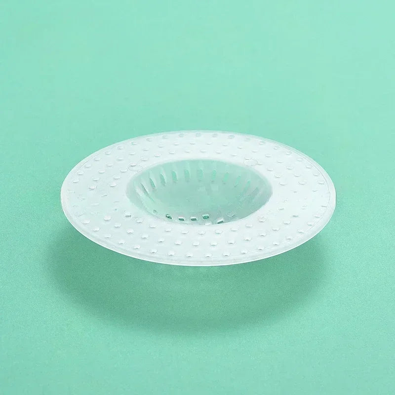 Lamp Post bathroom hair filter sink and bathtub drain stopper, transparent shower and floor drain cover for hair trapping.