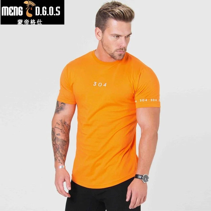 Black men's fitness T-shirt from Lamp Post, casual athletic clothing with a comfortable fit and simple design.