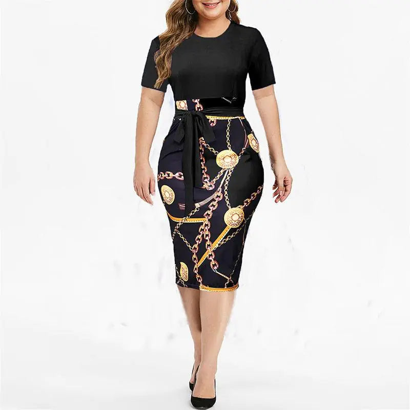 Black small formal dress for women by Lamp Post, stylish and elegant, perfect for special occasions or formal events.