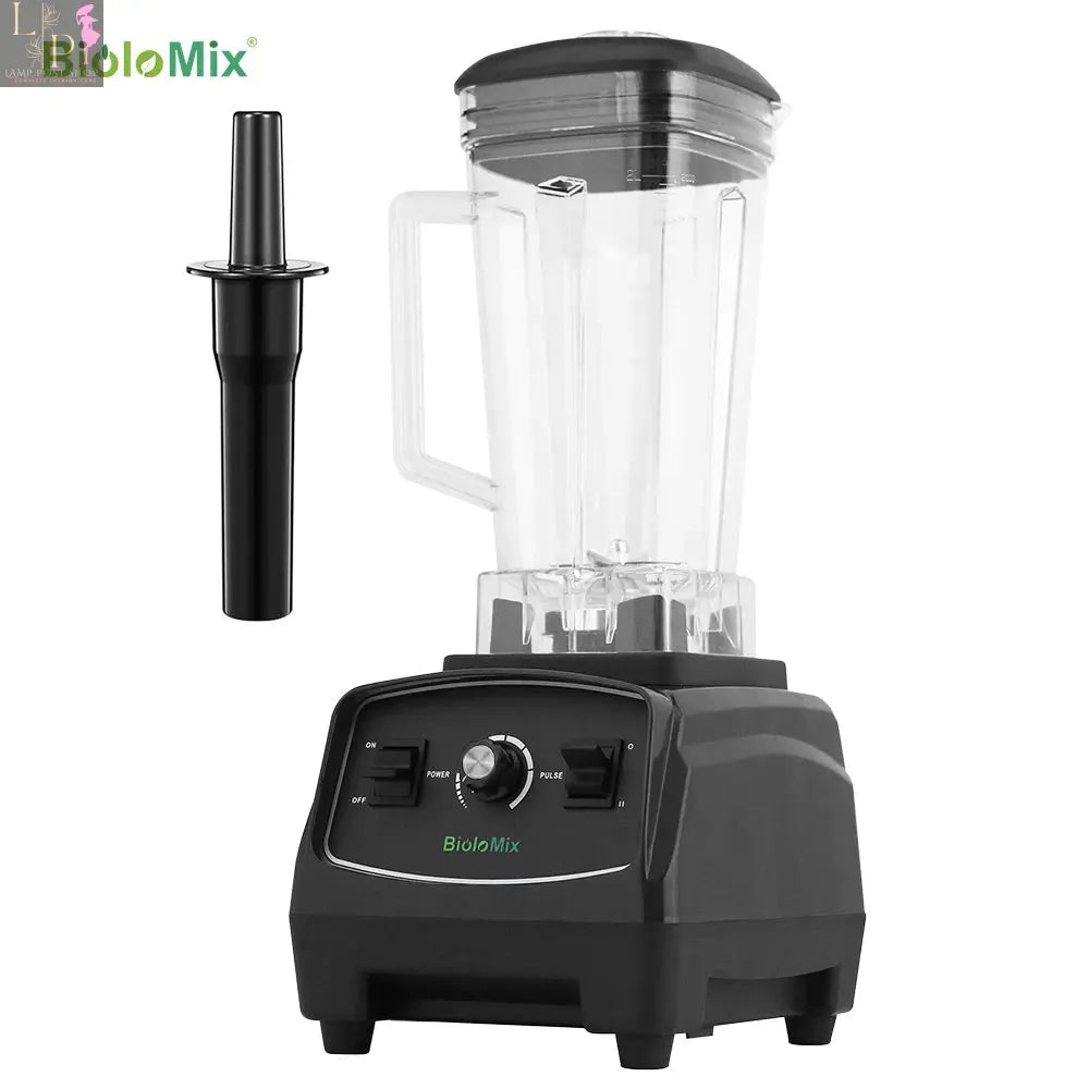 Red Lamp Post commercial smoothie fruit blender with BPA-free container, 3HP, 2200W heavy-duty motor and US plug.