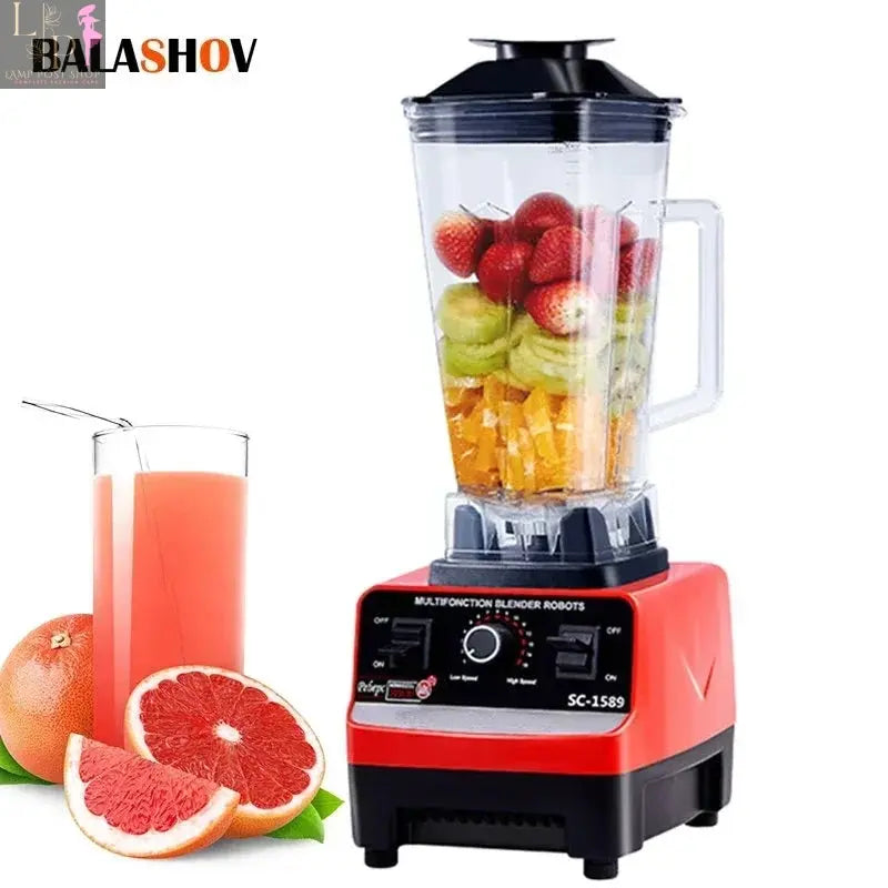 Lamp Post 2000W heavy-duty blender mixer juicer and food processor for smoothies, with a sleek design and sturdy build.