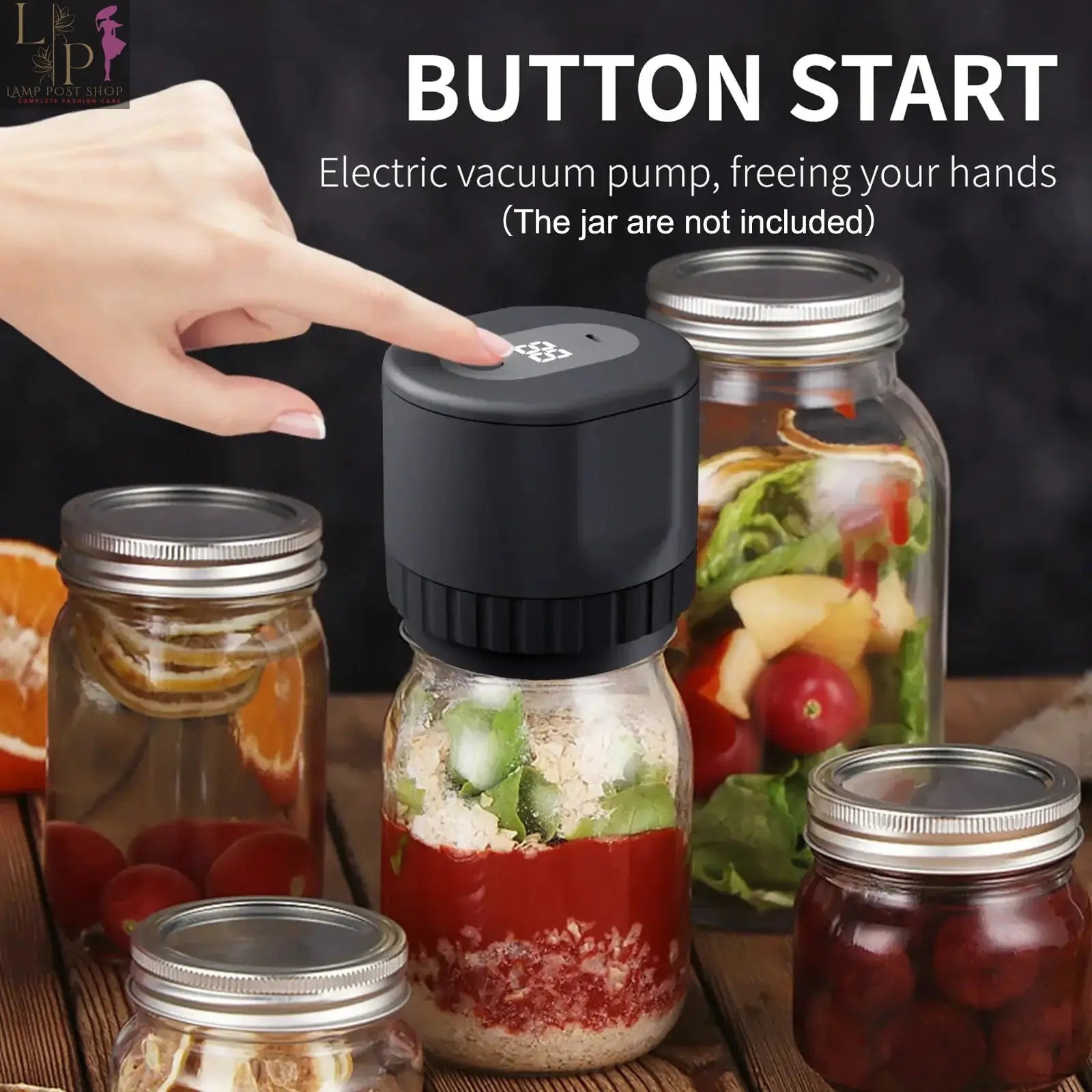 White Lamp Post mini blender with a compact design and blending jar, perfect for smoothies and small kitchen tasks.