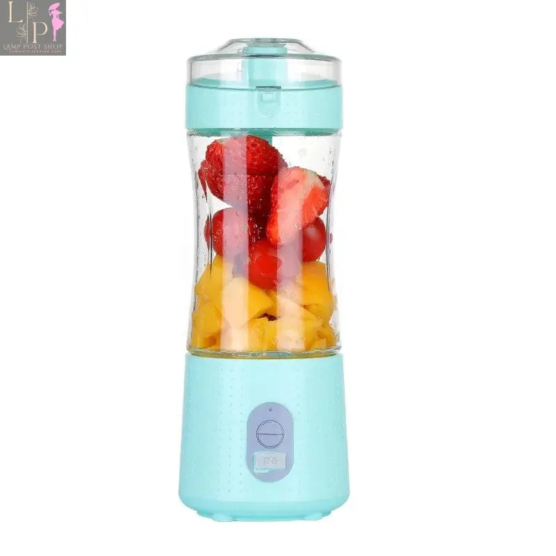 White Lamp Post portable blender with a sleek compact design, ideal for on-the-go blending and smoothies.
